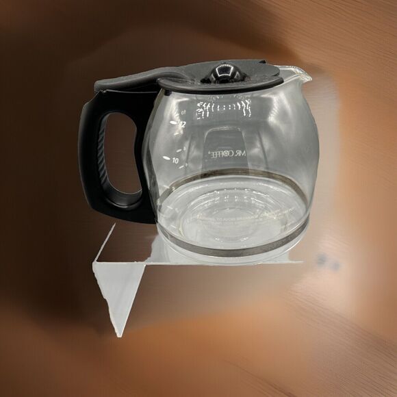 Mr Coffee 12 Cup Replacement Carafe Coffee Pot Glass Decanter Black - Picture 1 of 5